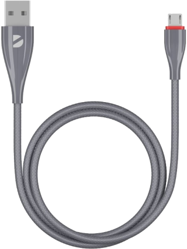 Кабель Deppa USB - micro USB, серый (1 метр)
