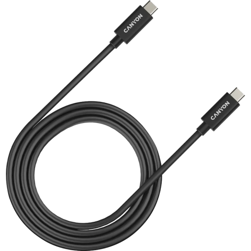 Кабель Canyon USB-C/C, 240W, 5A, 1м, черный (CNS-USBC44B)