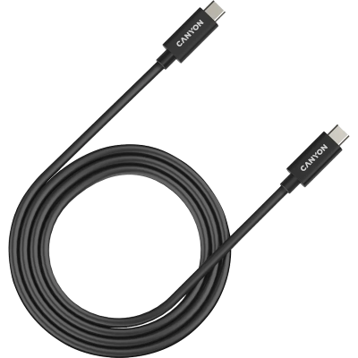 Кабель Canyon USB-C/C, 240W, 5A, 1м, черный (CNS-USBC44B)