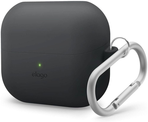 Чехол Elago Silicone Hang для Galaxy Buds 3/3 Pro, силикон черный