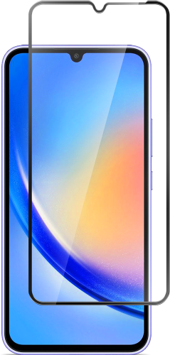 Стекло защитное для Samsung Galaxy A24 Черная рамка