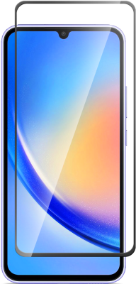 Стекло защитное для Samsung Galaxy A74 Черная рамка