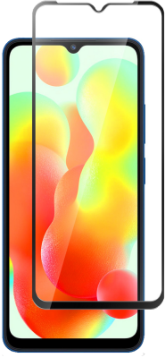 Стекло защитное для Xiaomi Redmi 12C Черная рамка