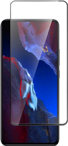 Стекло защитное для POCO F5 Pro Черная рамка