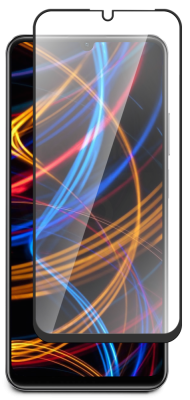 Стекло защитное для realme Note 50|realme C51|realme C53 Черная рамка