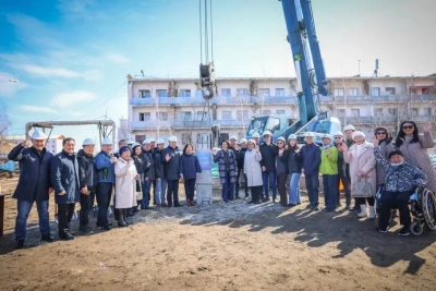 В Якутске началось строительство жилого корпуса дома-интерната престарелых и инвалидов / ЯСИА   