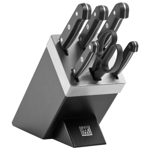 Zwilling Набор из 5 ножей с ножницами и затачивающим блоком черный Gourmet Zwilling