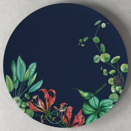 Villeroy & Boch Тарелка для торта 33 см, темно-синяя / цветная Avarua Villeroy & Boch