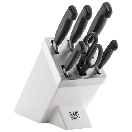 Zwilling Набор ножей с подставкой 7 предметов, белый Four Star Zwilling