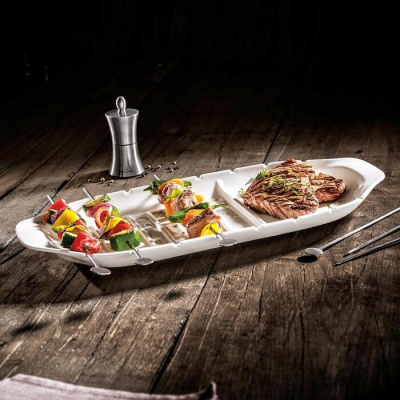 Villeroy & Boch Блюдо сервировочное XL с отделом для шпажек 52 х 22 см BBQ Passion Villeroy & Boch