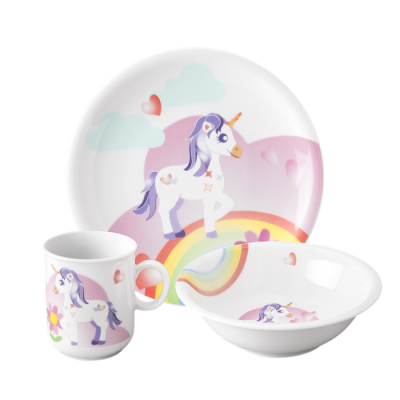 Seltmann Weiden Набор детской посуды 3 предмета Mein kleines Einhorn Compact Seltmann