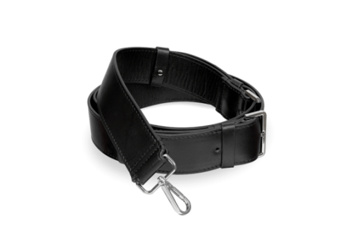 Ремень для сумки кожаный Black