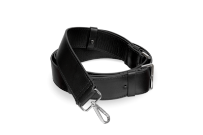 Ремень для сумки кожаный Black