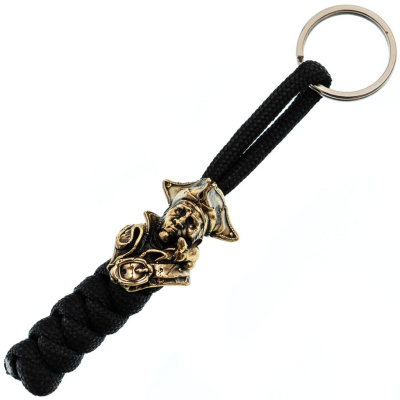 Бронзовая бусина Пират с темляком