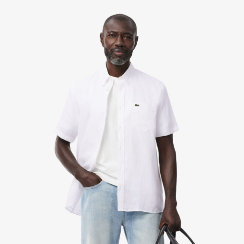 Мужская льняная рубашка Lacoste