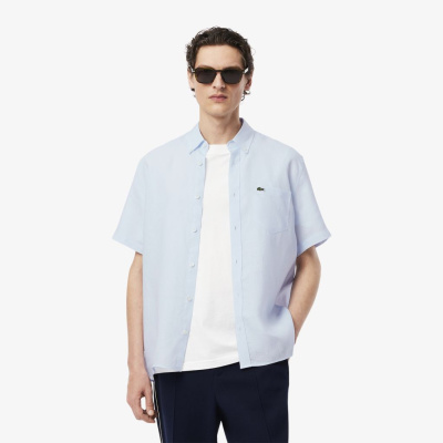 Мужская льняная рубашка Lacoste