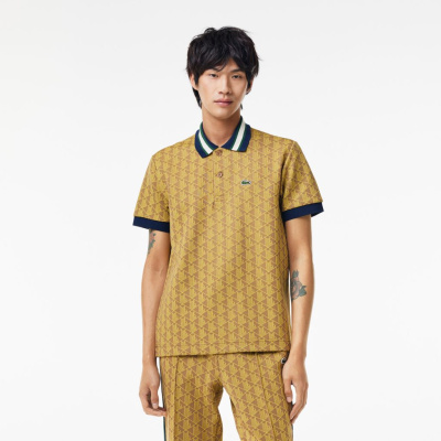 Мужское поло Lacoste Classic Fit с монограммой
