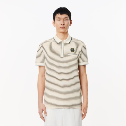 Мужское поло Lacoste в полоску