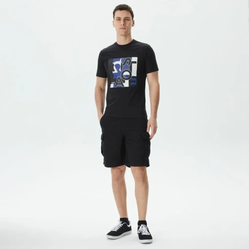 Мужские шорты Lacoste из хлопка и льна