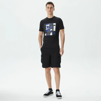 Мужские шорты Lacoste из хлопка и льна