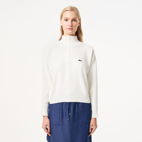 Женский свитер Lacoste Relaxed Fit на молнии