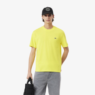 Мужская хлопковая футболка Lacoste с коротким рукавом