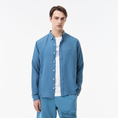 Мужская льняная рубашка Lacoste