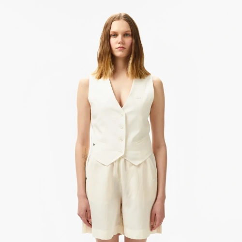 Женская облегающая блузка-жилетка Lacoste