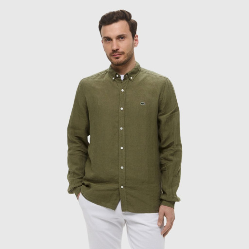 Мужская льняная рубашка Lacoste