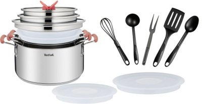 Набор посуды Tefal Opti'Space 13 предметов 2,1/3/5,2л 18/20/24см G720SD74