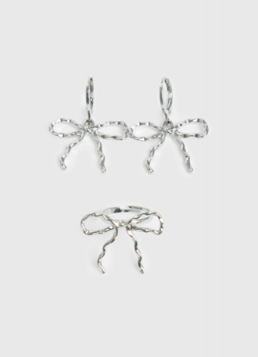 Набор бижутерии для девочек, 3 шт., Серебряный