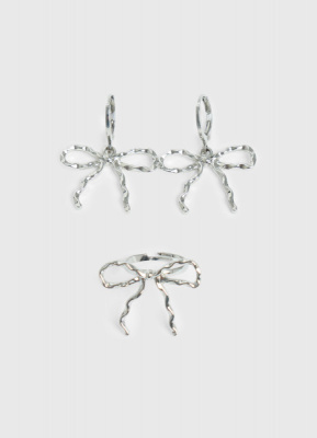 Набор бижутерии для девочек, 3 шт., Серебряный