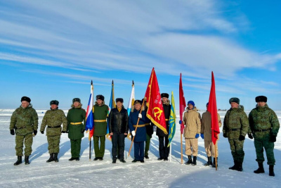 Эстафета «Знамя Победы» добралась до Булунского района / ЯСИА   