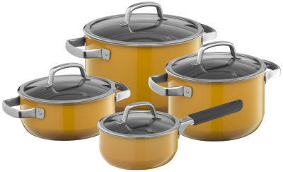 Набор кастрюль Fusiontec Mineral Yellow 4 предмета 16/20/20/24 см