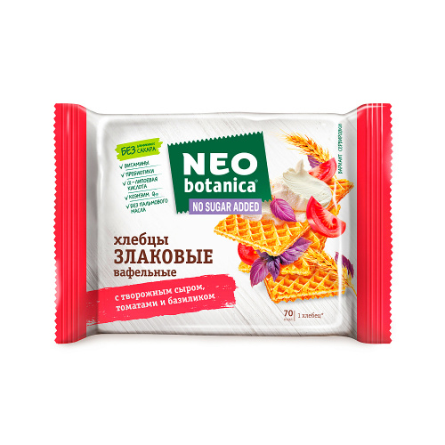 Вафельные хлебцы Eco-botanica с творожным сыром, 75 гр.