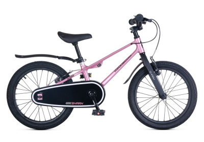 Детский велосипед Maxiscoo Shark Sport 18, год 2025, цвет Розовый