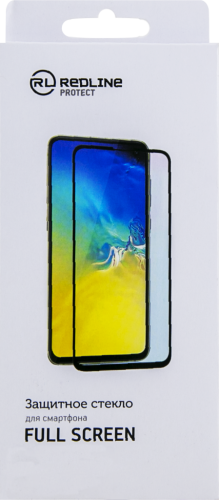 Защитное стекло RedLine для Xiaomi Redmi 9A/9C 3D Full Glue (черная рамка)