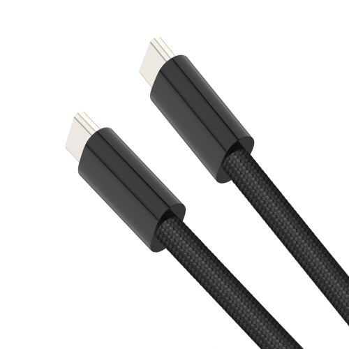 Кабель Stellarway USB-C/USB-C 5А 1м нейлоновый, черный