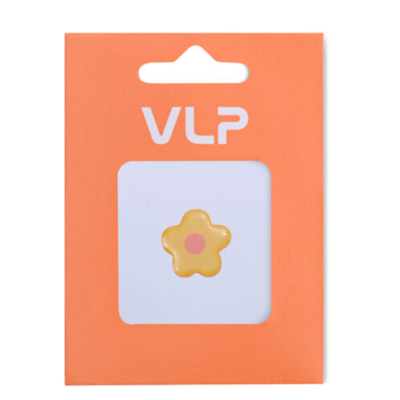 3D Стикер VLP Flower Yellow Pink, 1142001, силикон, желто-розовый цвет