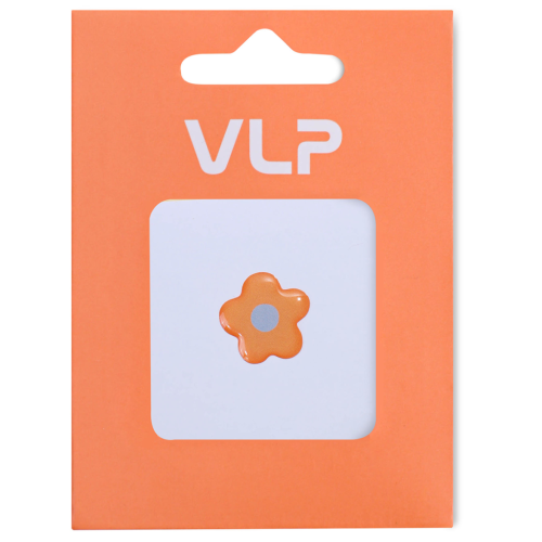 3D Стикер VLP Flower Orange Blue, 1142008, силикон, оранжево-синий цвет
