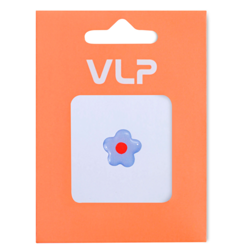 3D Стикер VLP Flower  Blue Red, 1142019, силикон, сине-красный цвет