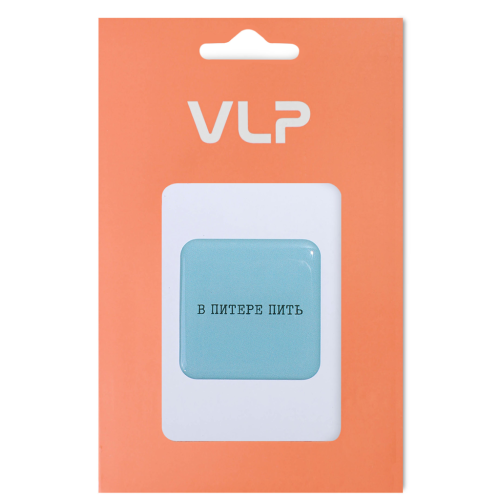 3D Стикер VLP Square Blue, силикон, синий цвет