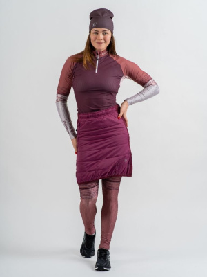 *Юбка NONAME SKI SKIRT 24 WINE RED/DK RASBERRY WOS