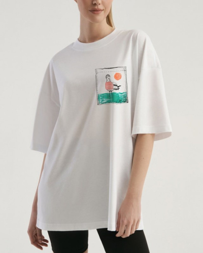 Футболка МОДЕЛЬ 2 Белый/Seabird