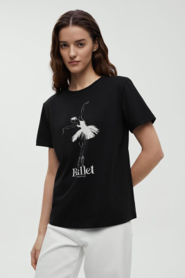 Укороченная футболка с принтом из капсулы Балет
