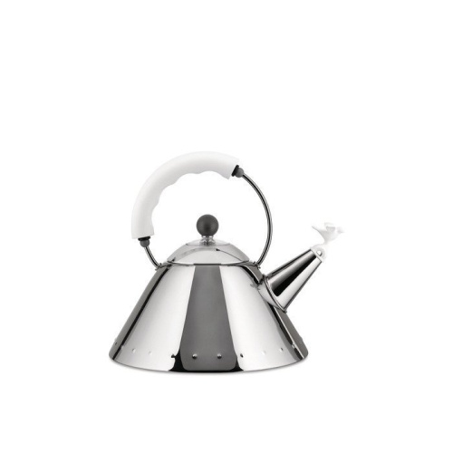 Alessi Чайник со свистком 22х22,5х23 см белый Kettle Alessi