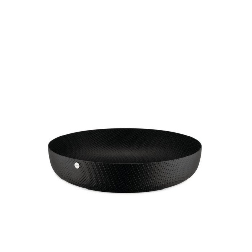 Alessi Чаша для фруктов 21 см черная Round basket Alessi
