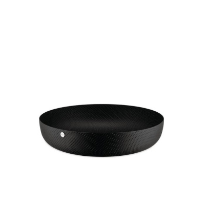Alessi Чаша для фруктов 21 см черная Round basket Alessi