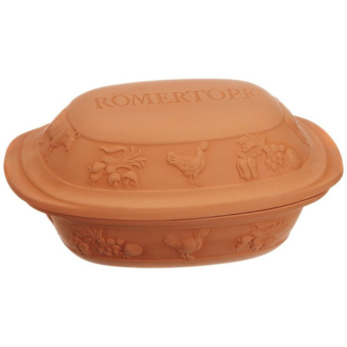 Römertopf Жаровня средняя с рустикальными мотивами, 35 х 16,5 х 22,5 см, Römertopf