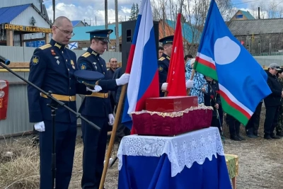 В Хангаласском районе Якутии перезахоронили останки солдата Ильи Алексеева / ЯСИА   